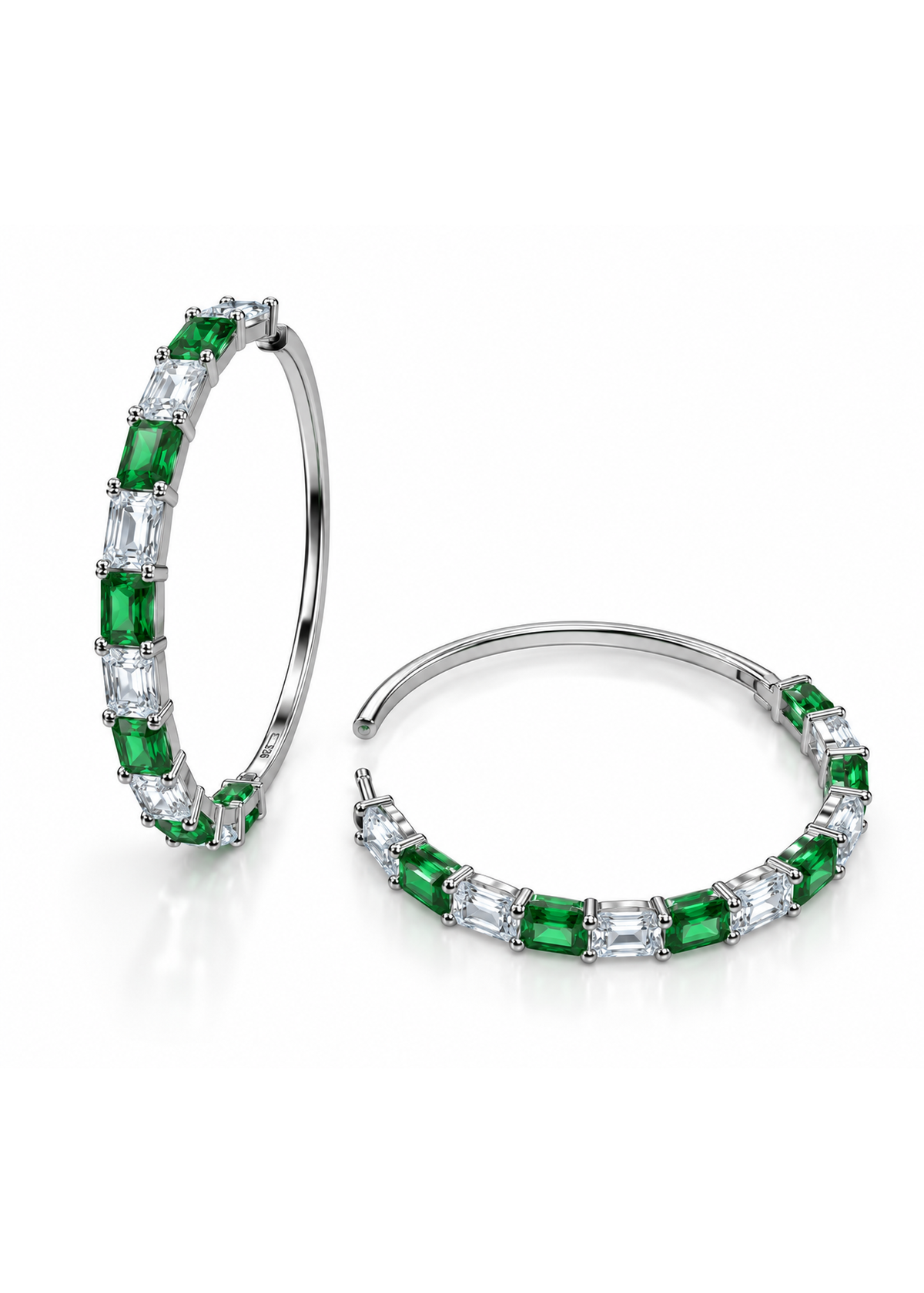 Emerald Arc-925 Sterling Silver