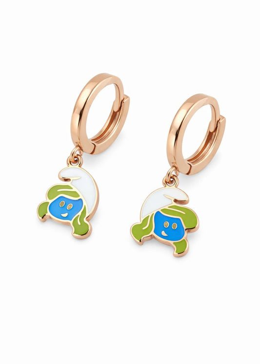 Cute Doll Hoop-925 Sterling Silver