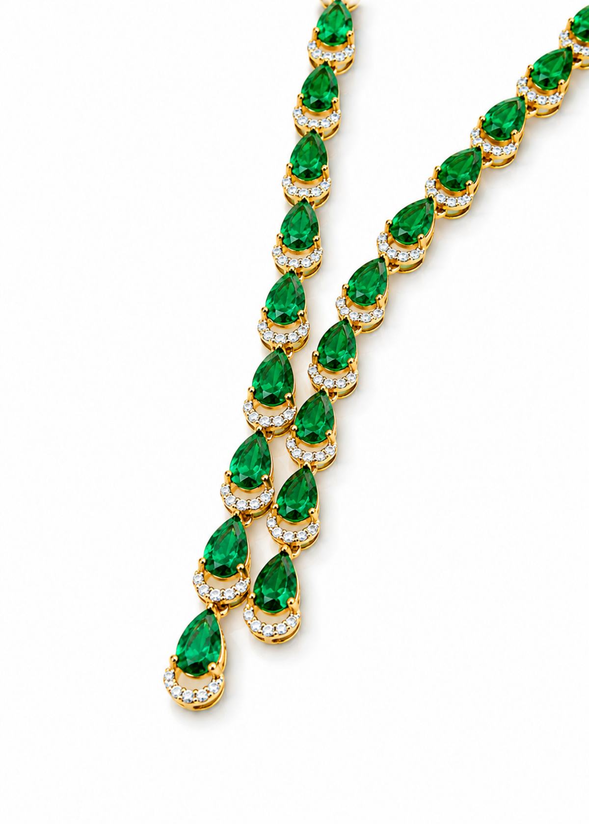 Émeraude Cascade-925 Sterling Silver