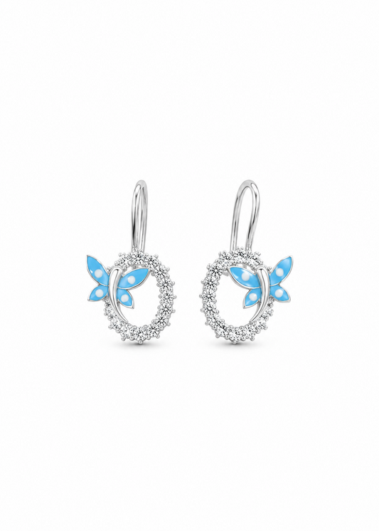 Aqua Butterfly-925 Sterling Silver