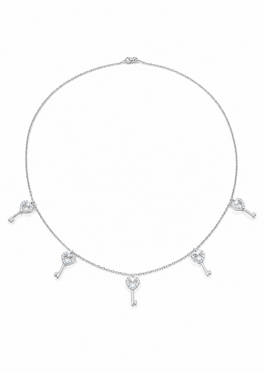 Heart Key-925 Sterling Silver