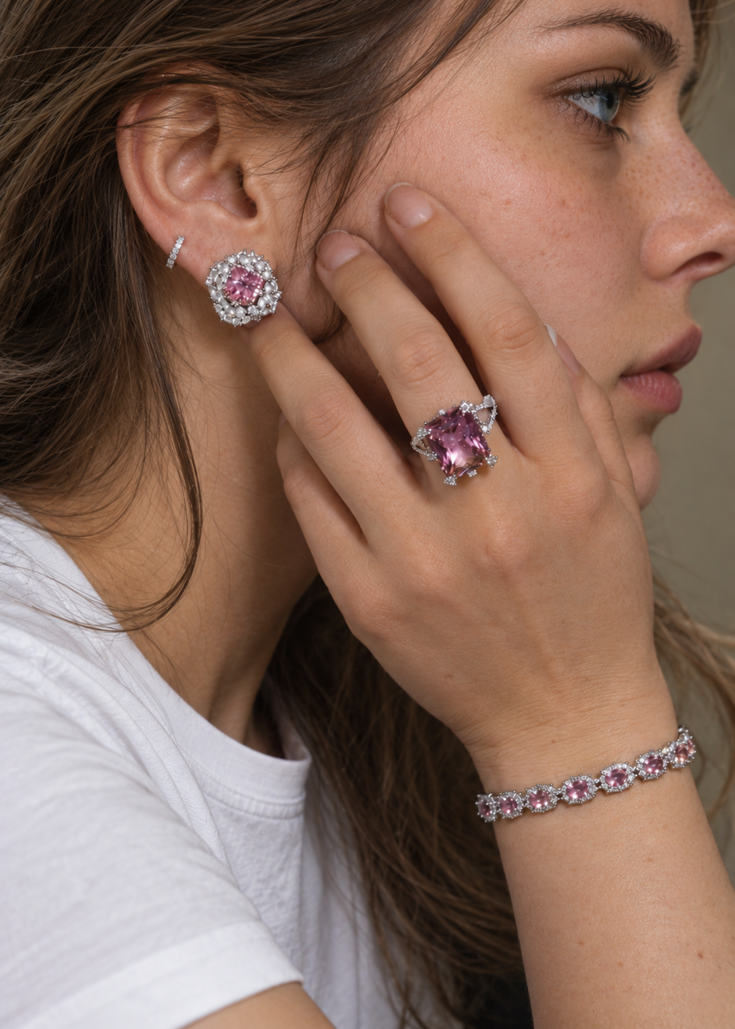 Rosé Éclat-925 Sterling Silver