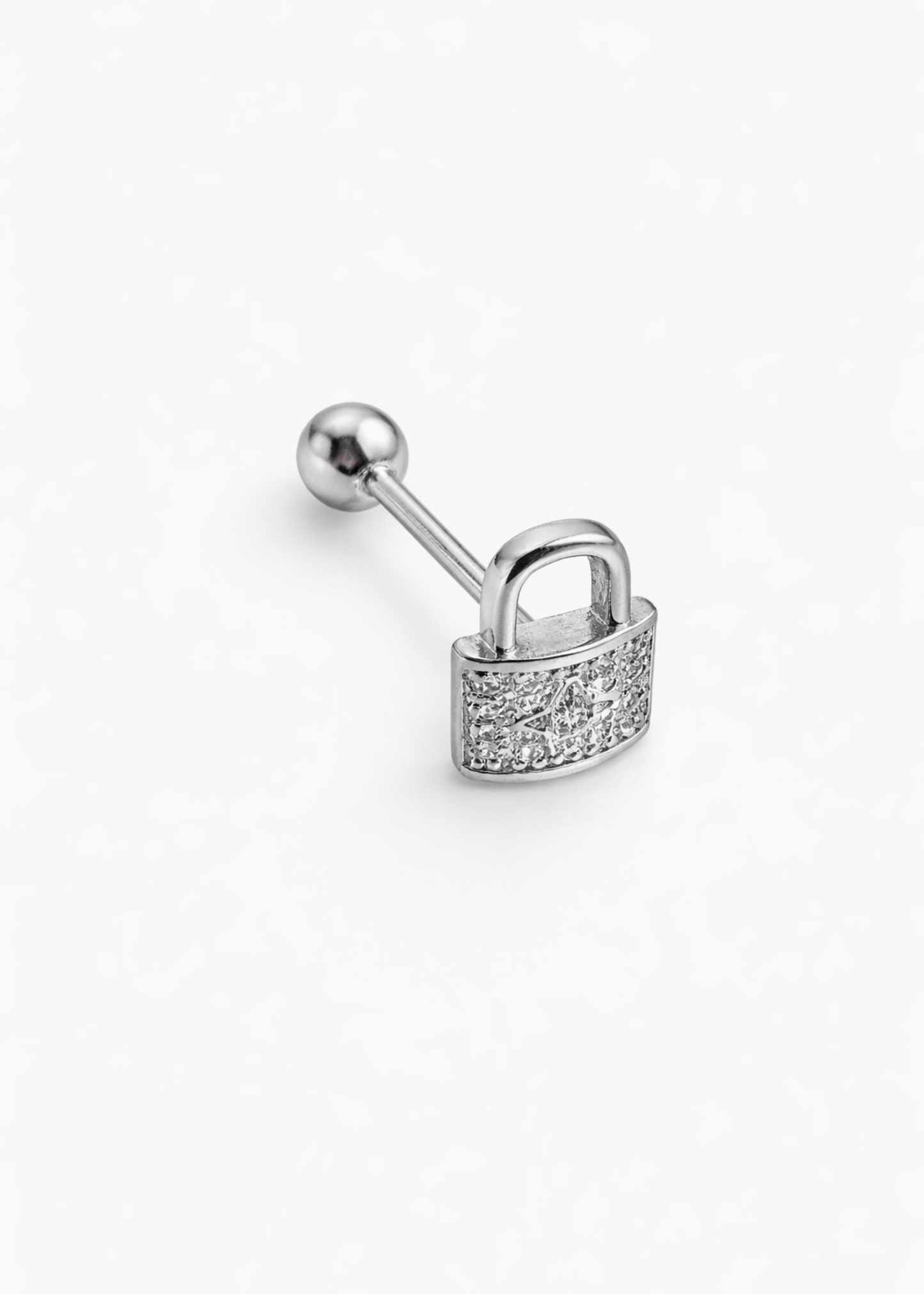 Crystal Lock-925 Sterling Silver