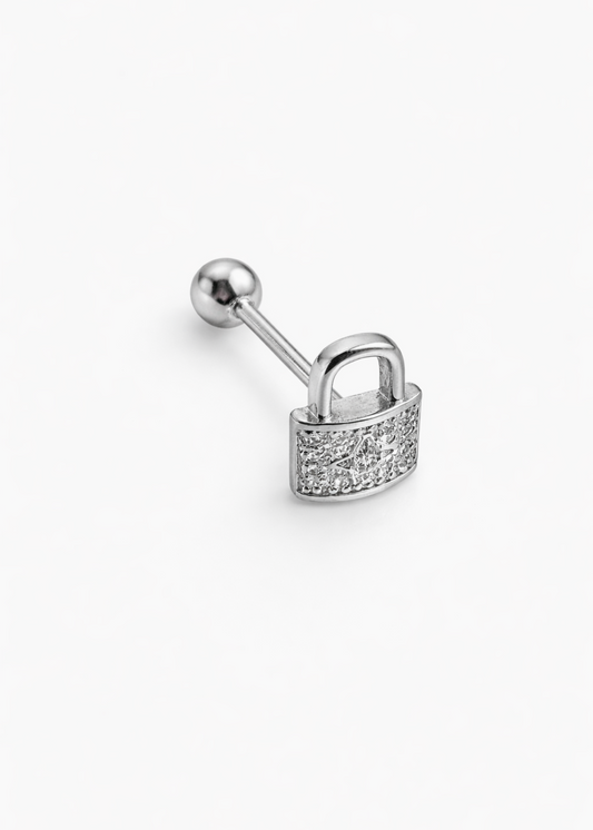 Crystal Lock-925 Sterling Silver