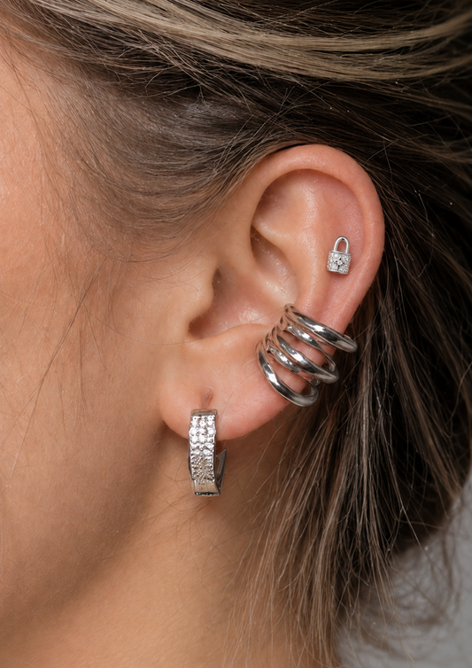 Crystal Lock-925 Sterling Silver