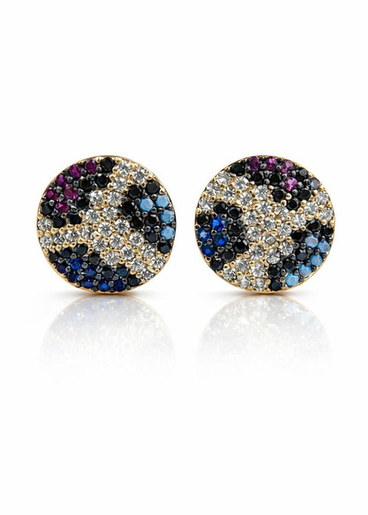 Mosaic Studs-925 Sterling Silver