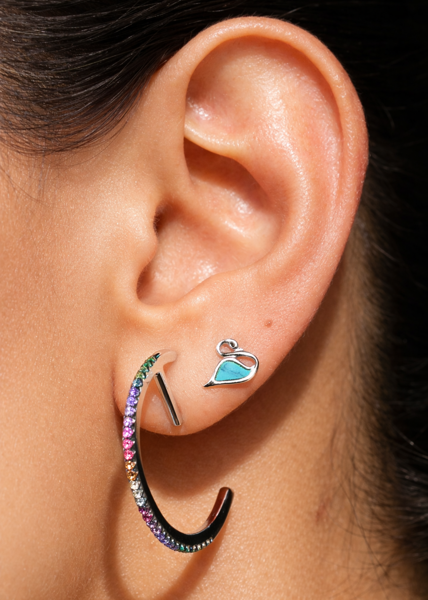 Turquoise Swan-925 Sterling Silver