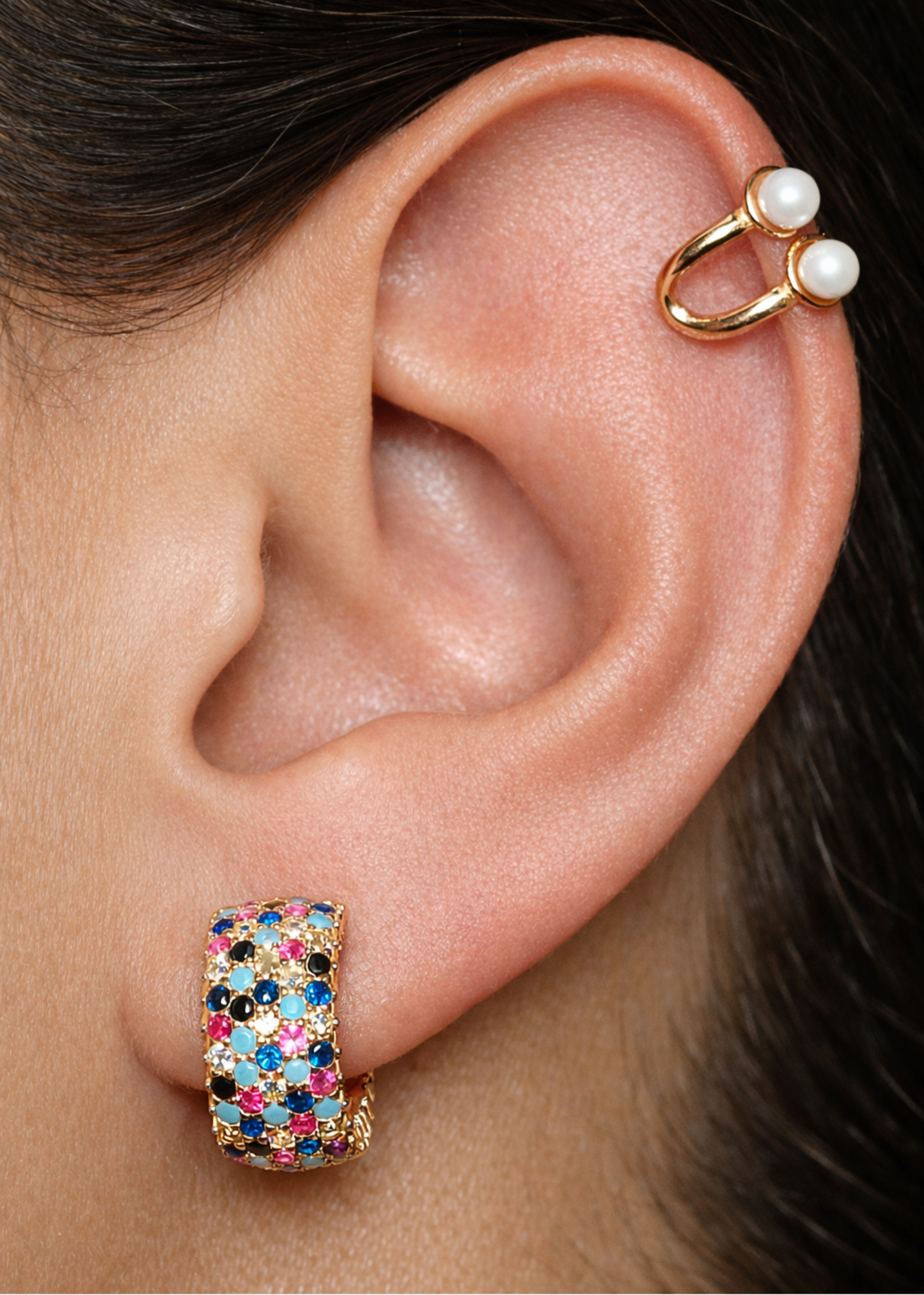 Celeste Hoops-925 Sterling Silver