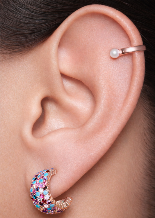 Celeste Hoops-925 Sterling Silver