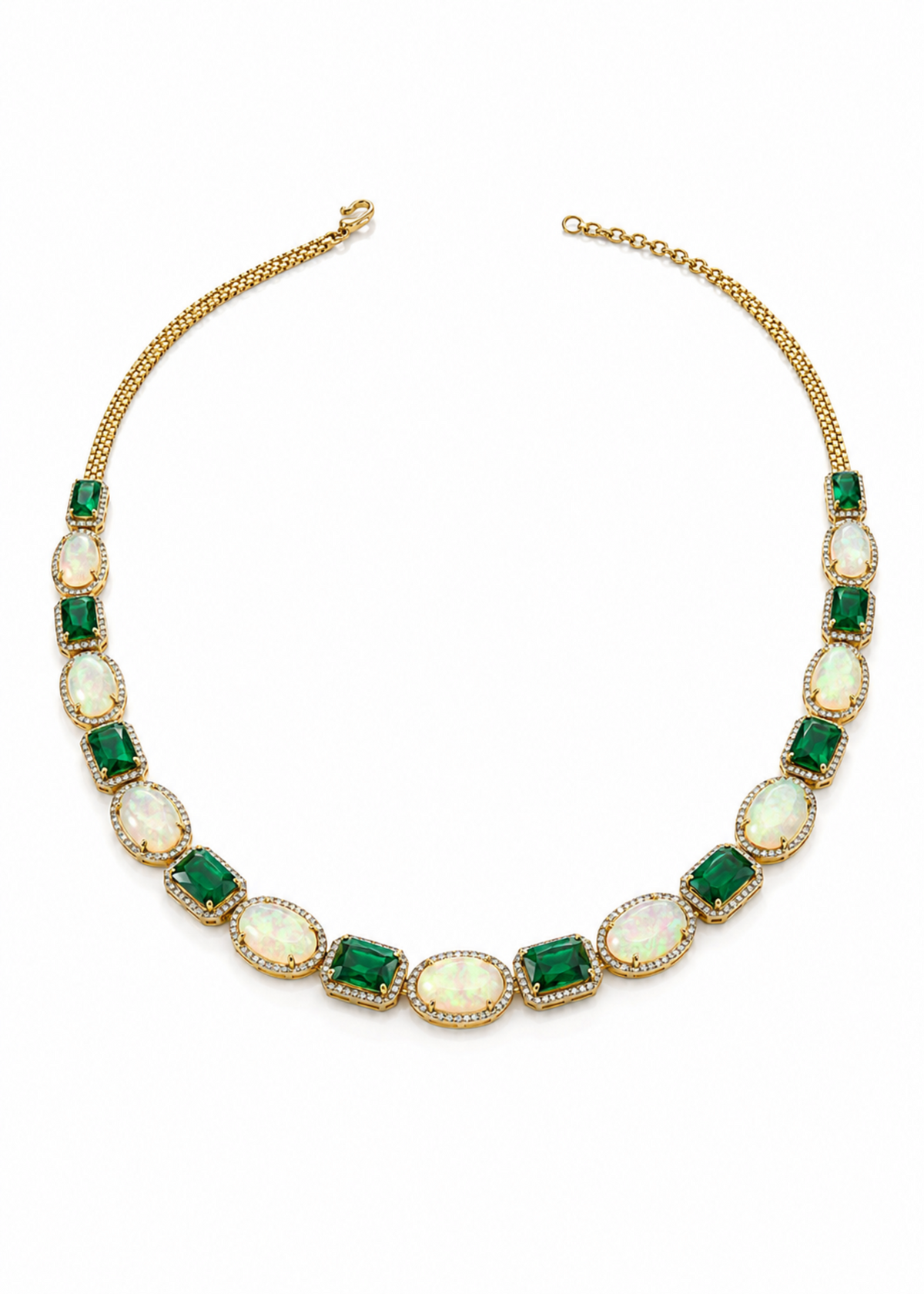 Émeraude Opal-925 Sterling Silver