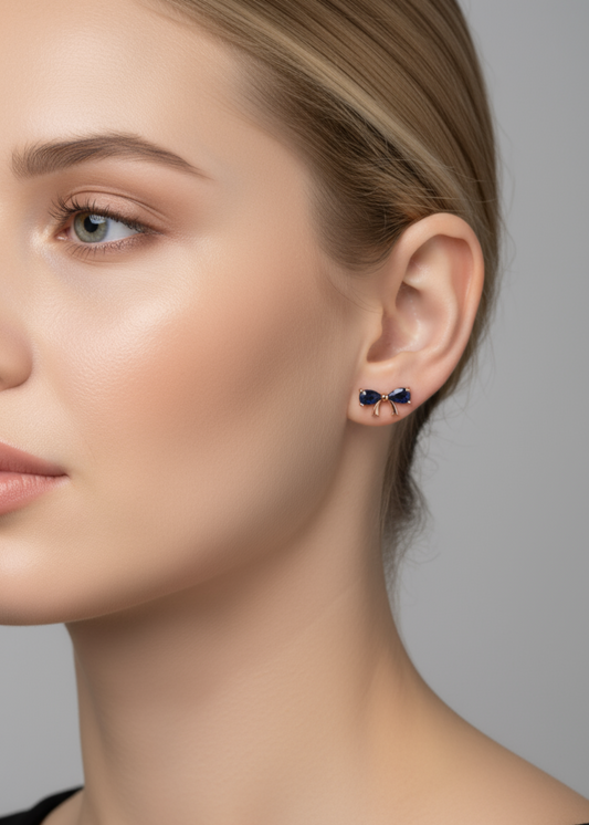 Midnight Bow-925 Sterling Silver