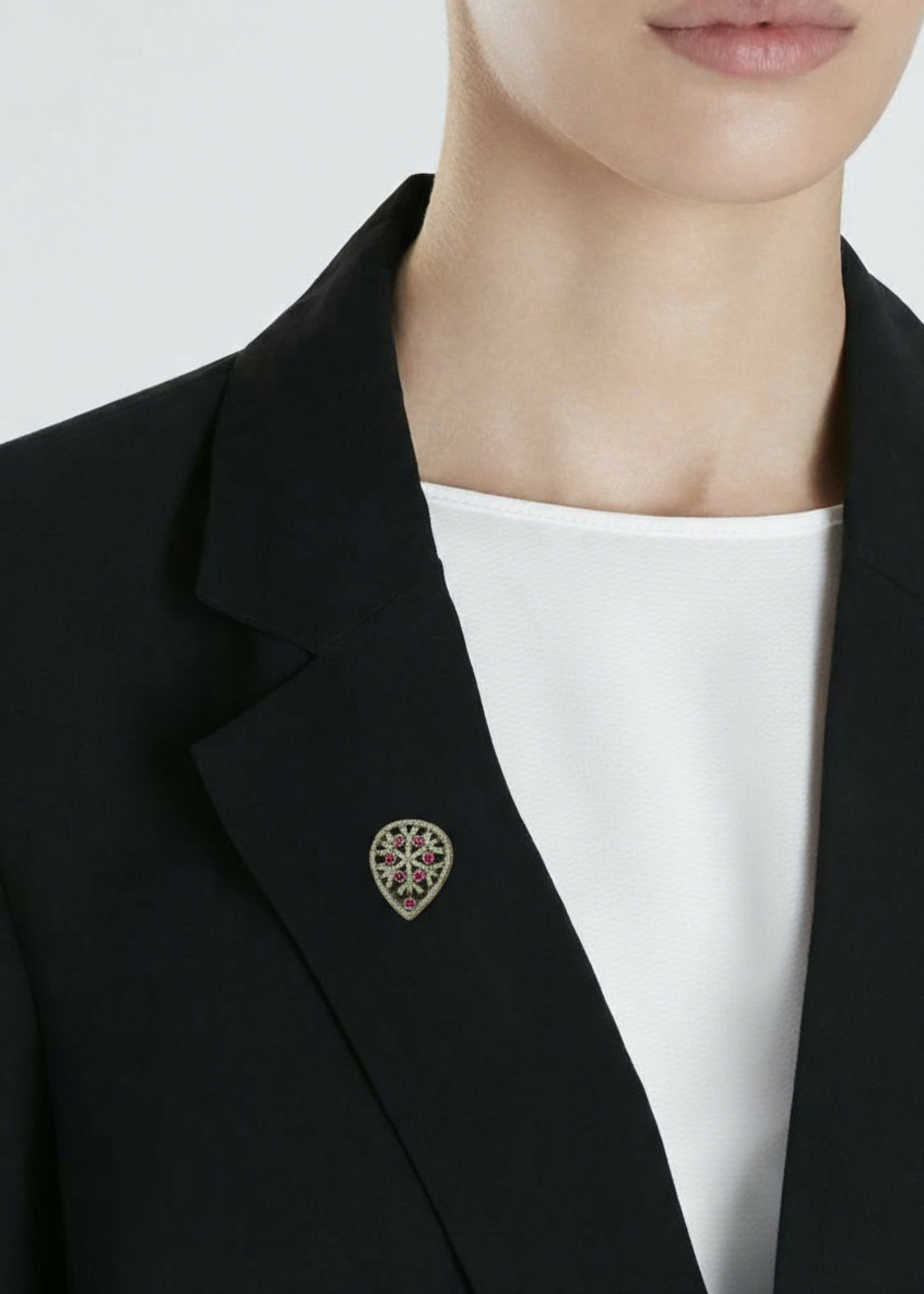 Crimson Blossom-925 Sterlig Silver