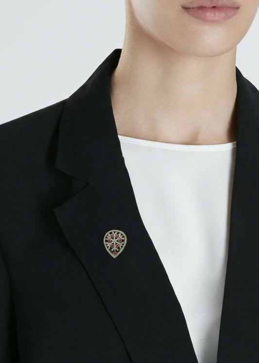 Crimson Blossom-925 Sterlig Silver