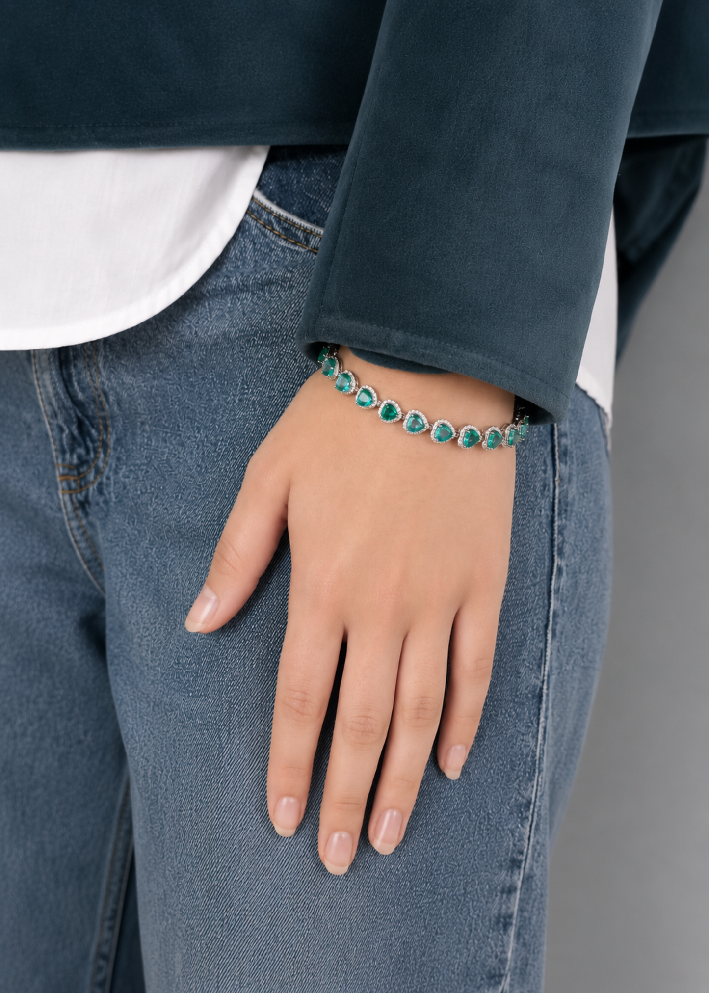 Paraiba Heart-925 Sterlıng Sılver
