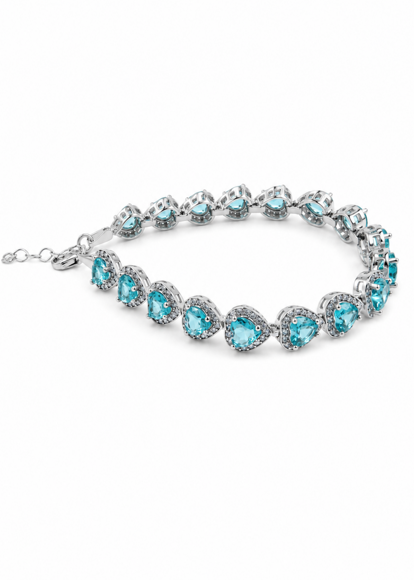 Paraiba Heart-925 Sterlıng Sılver