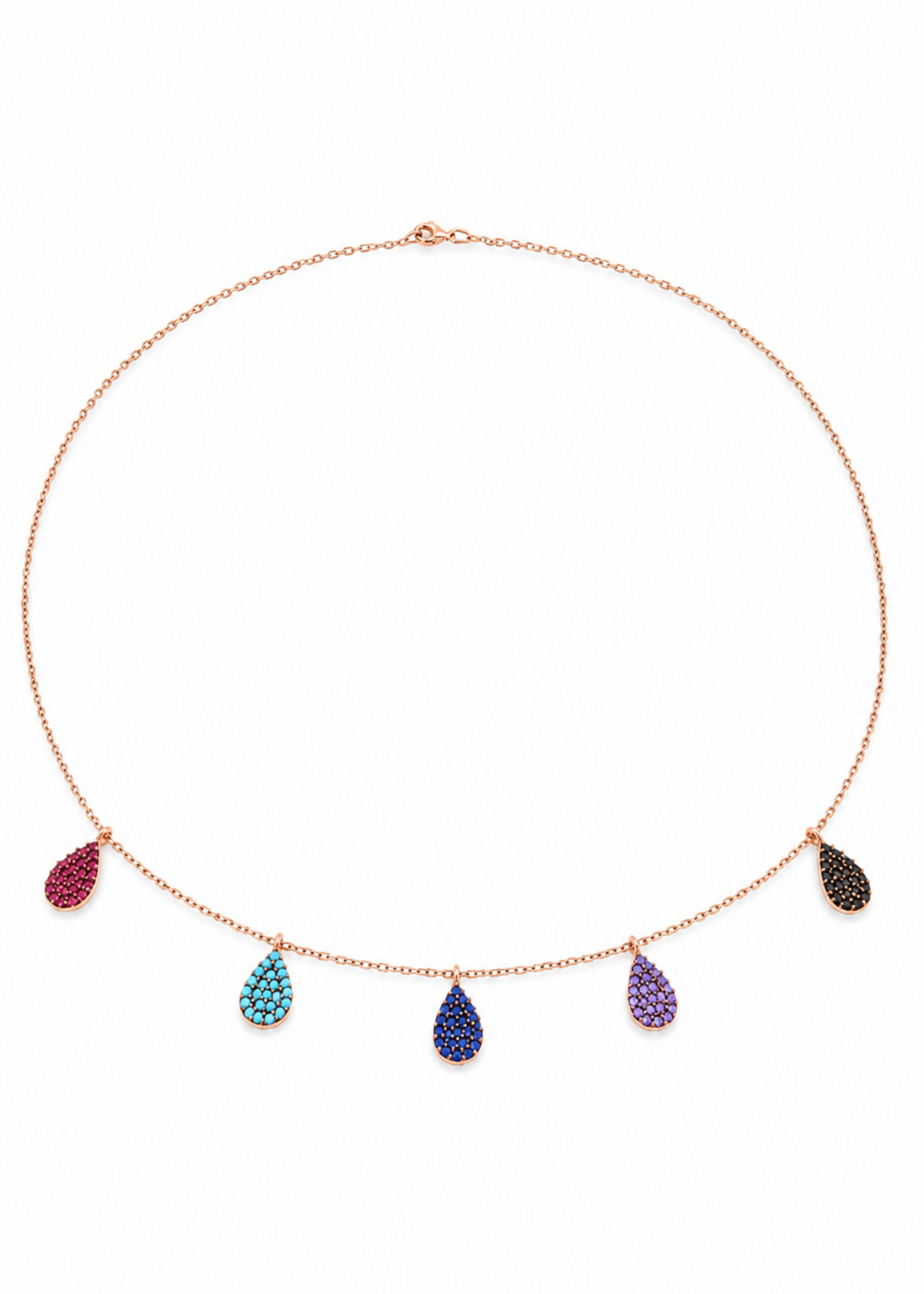 Multi Pear-925 Sterling Silver