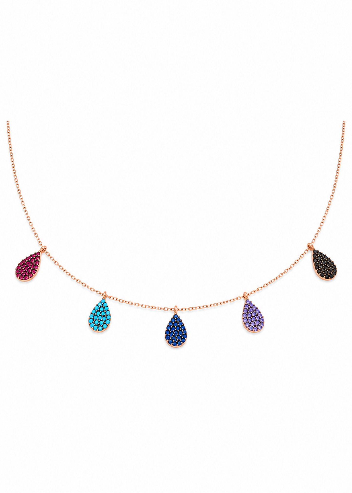 Multi Pear-925 Sterling Silver