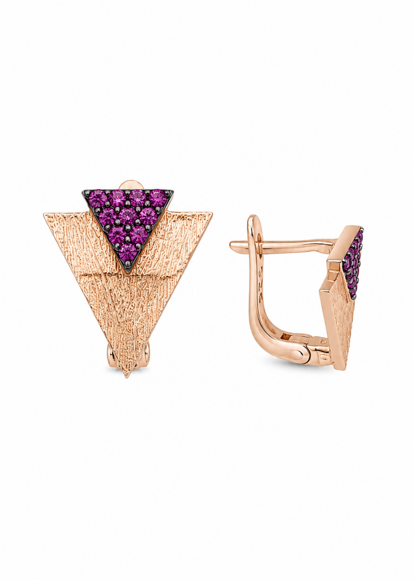Pink Triangle-925 Sterling Silver