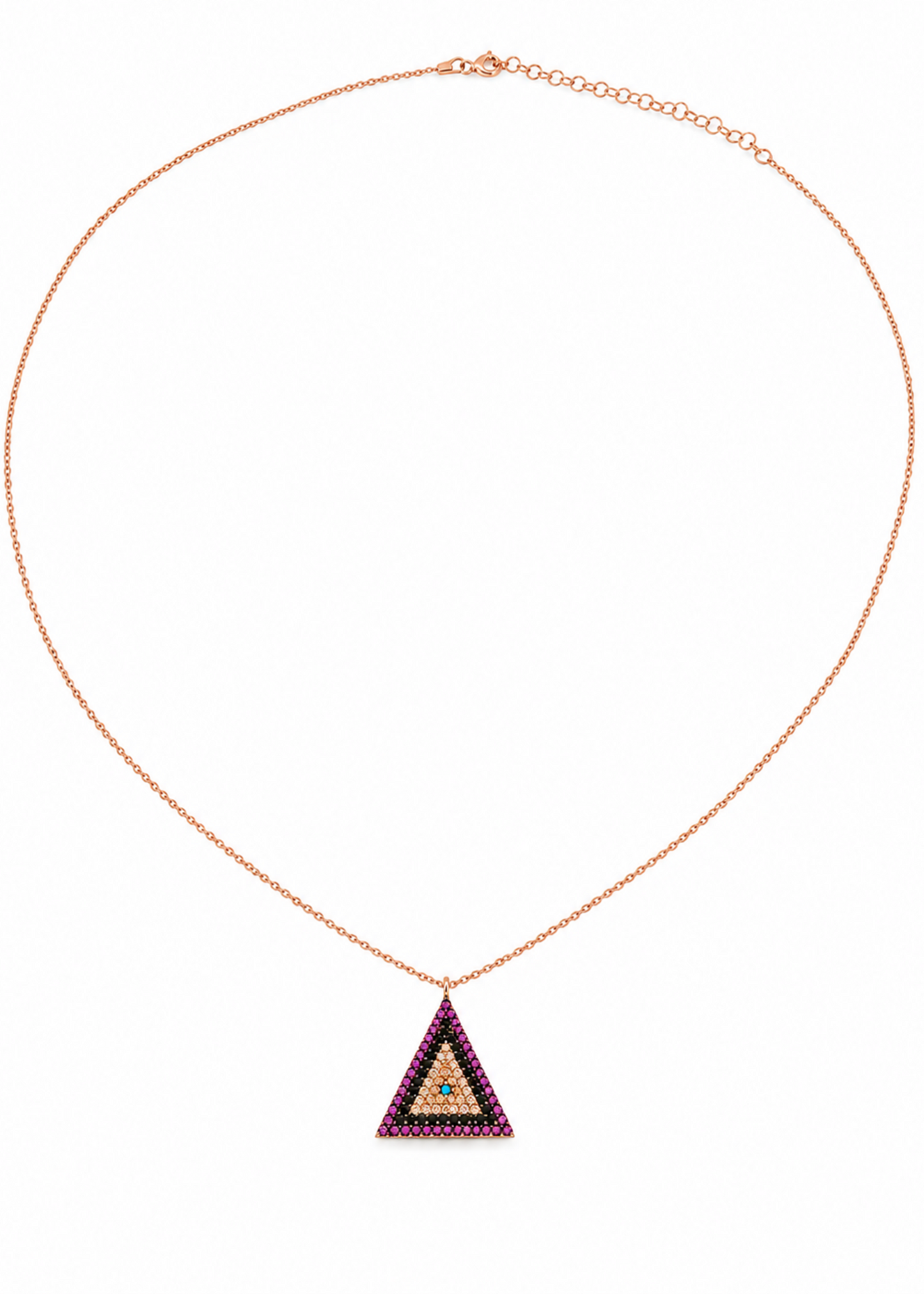 Blush Triangle-925 Sterling Silver