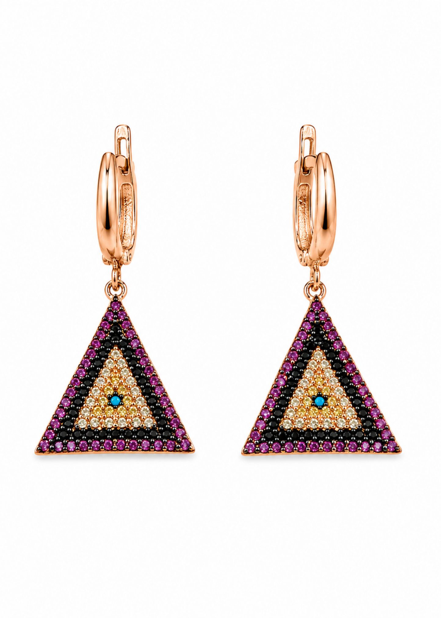 Blush Triangle-925 Sterling Silver