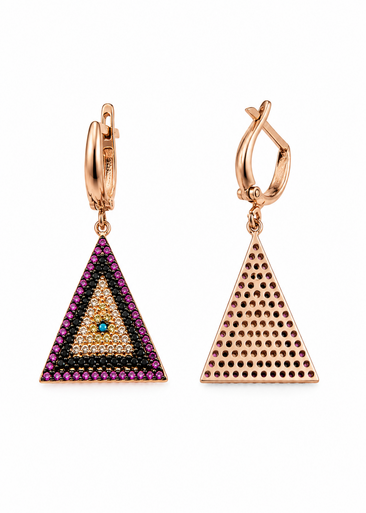 Blush Triangle-925 Sterling Silver