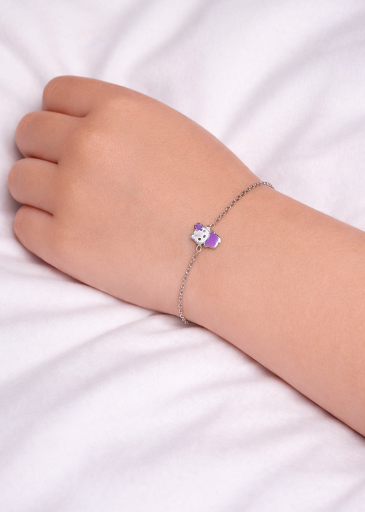 Purple Kitty – 925 Sterling Silver