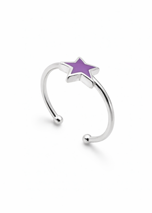 Purple Star– 925 Sterling Silver