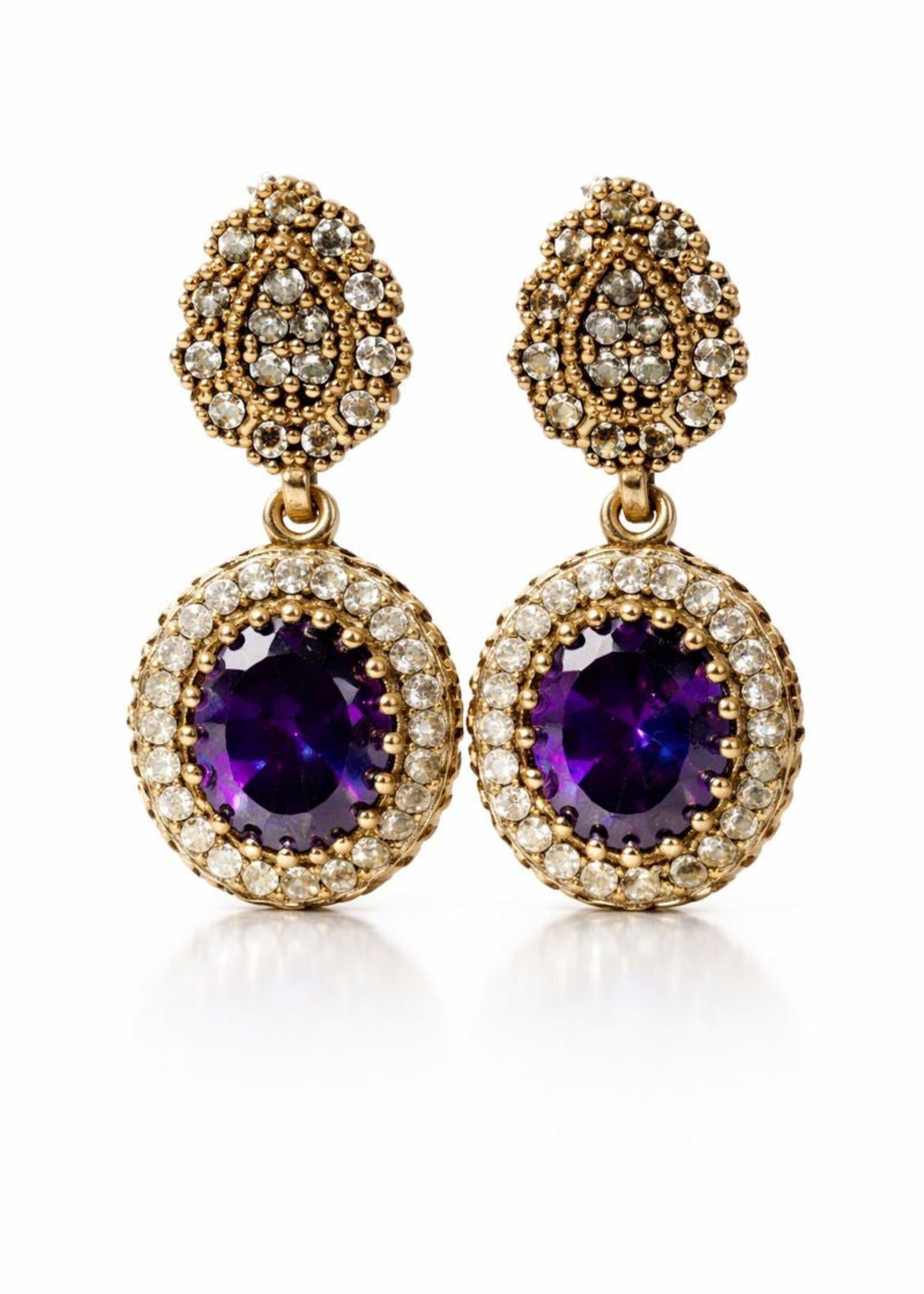 Amethyst Drops- 925 Sterling Silver