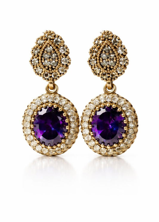 Amethyst Drops- 925 Sterling Silver