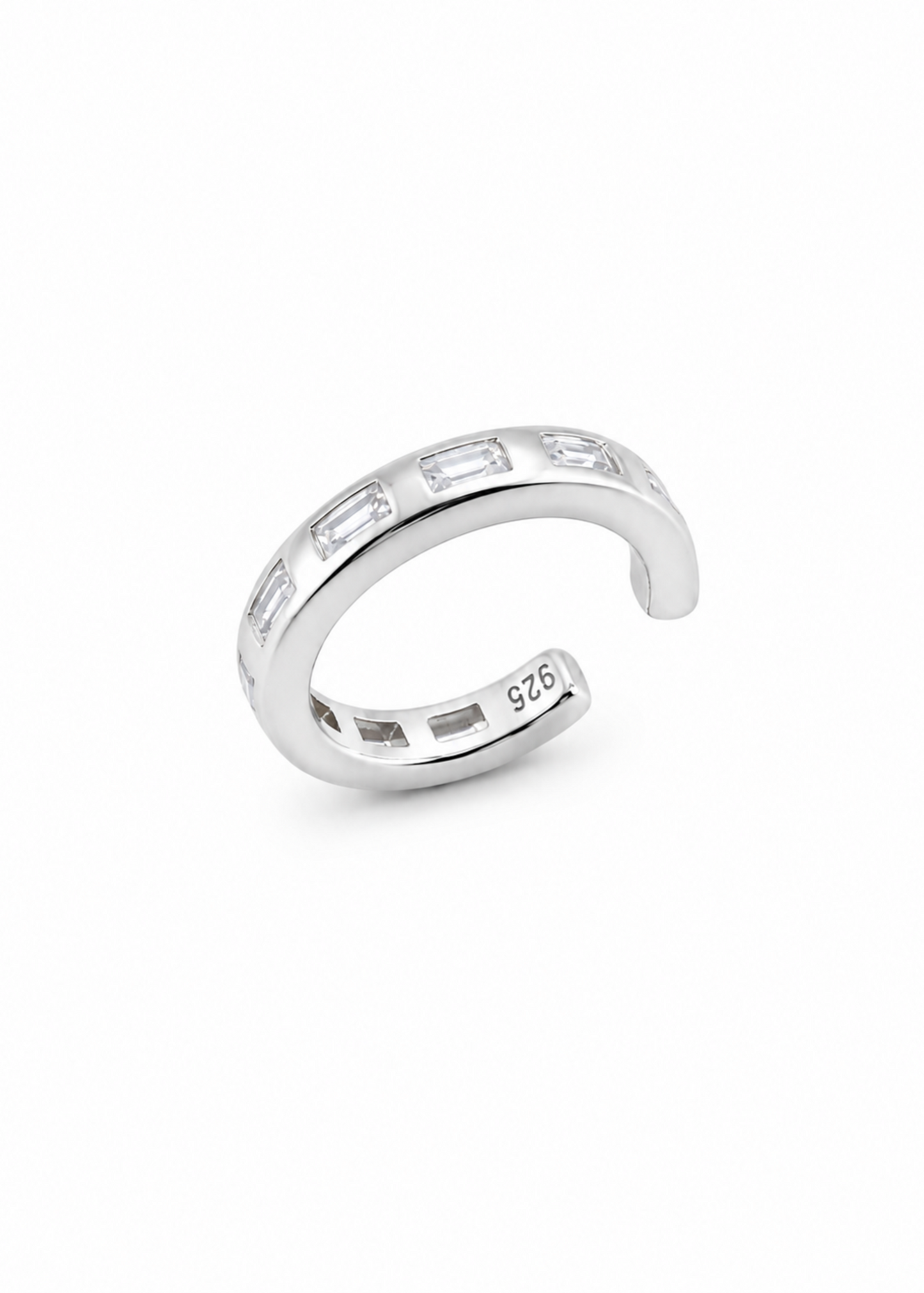 Baguette -925 Sterling Silver