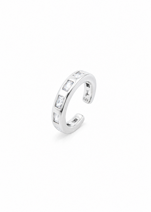 Geometric Baguette -925 Sterling Silver