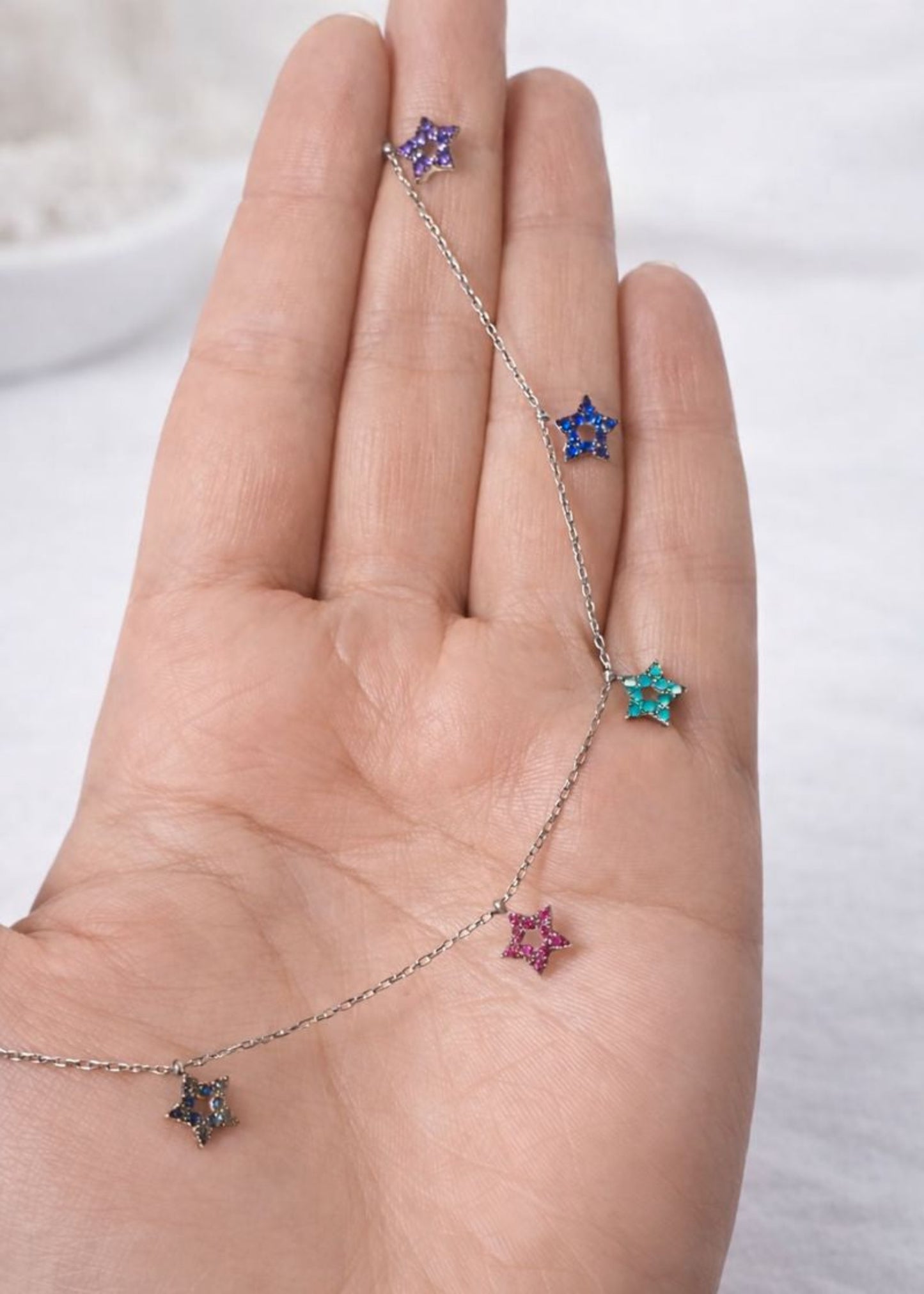 Multicolor Star-925 Sterling Silver