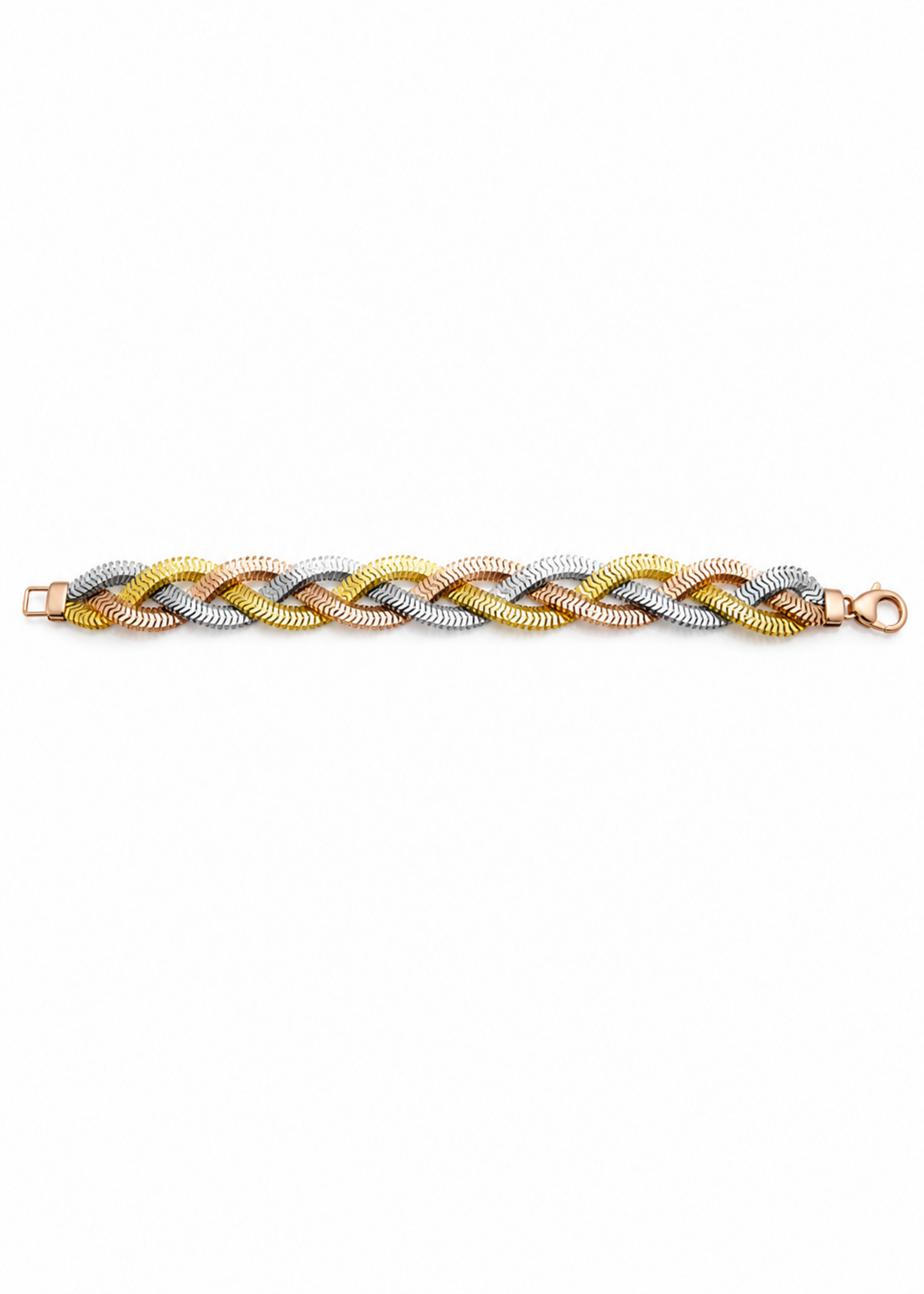 Tri-Color -925 Sterling Silver