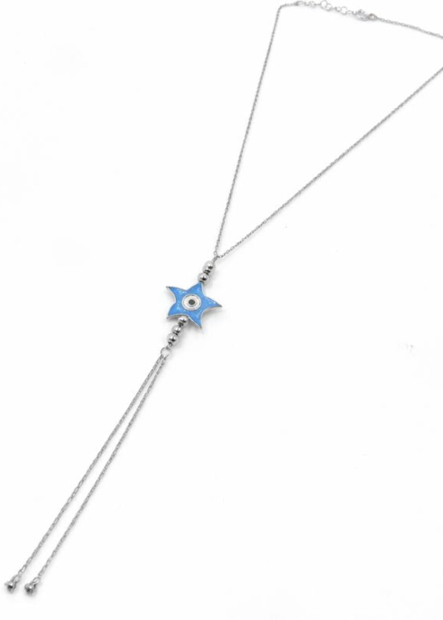 Blue Star Evil Eye-925 Sterling Silver
