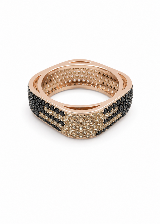 Noir Champagne-925 Sterling Silver