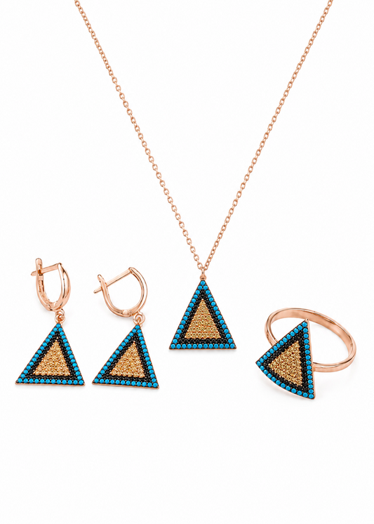 Celeste Triangle-925 Sterling Silver