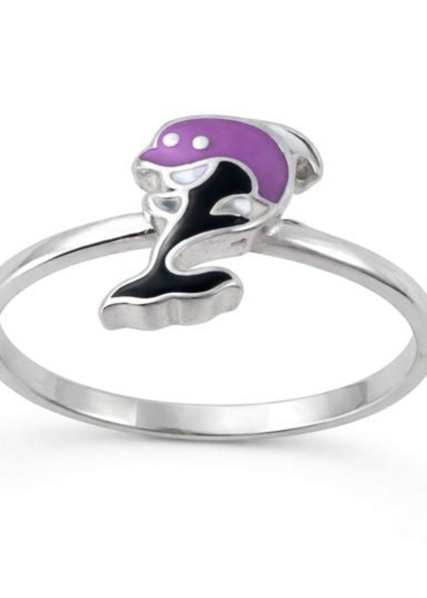 Purple Dolphin-925 Sterling Silver